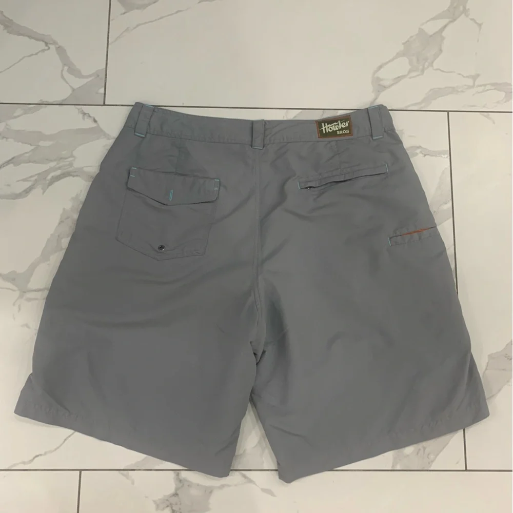 Howler Brothers Shorts Mens 36 Horizon Hybrid Blue Gray Nylon Ripstop Quick Dry - Picture 2 of 12